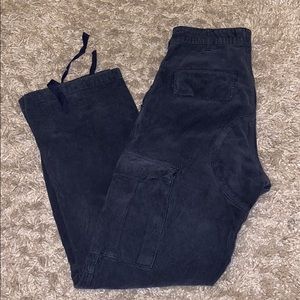 John Galt navy corduroy cargo pants.